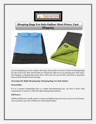 Sleeping Bags For Sale Online Best Prices Fast Shipping