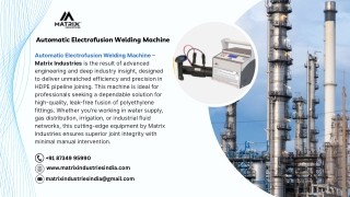 Automatic Electrofusion Welding Machine