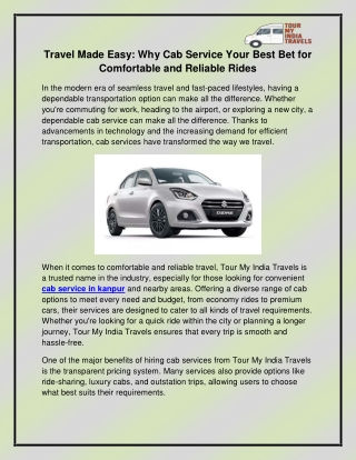 cab service in kanpur