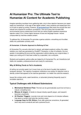 AI Humanizer Pro_ The Ultimate Tool to Humanize AI Content for Academic Publishing