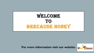 welcome to beecause honey