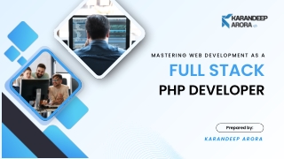 mastering web development as a