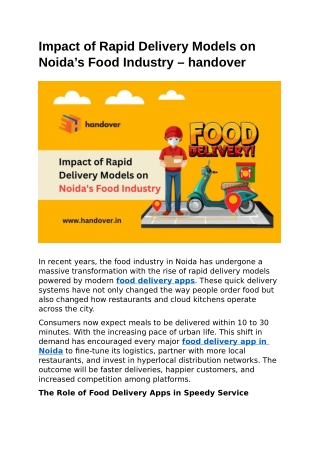 handover-impact-of-rapid-delivery-models-on-noidas-food-industry