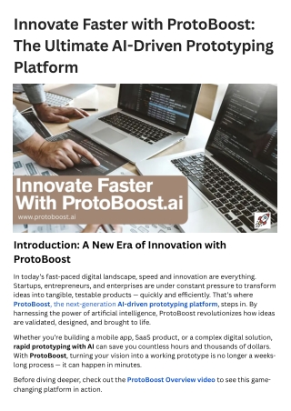 innovate faster with protoboost the ultimate