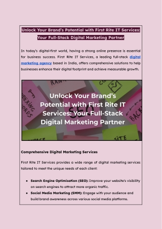 unlock your brand s potential with first rite