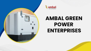 AMBAL GREEN POWER ENTERPRISES