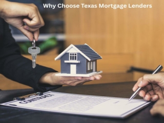 Why Choose Texas Mortgage Lenders