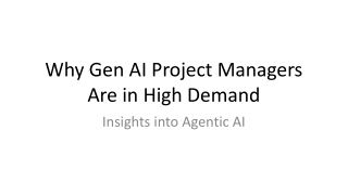 why gen ai project managers are in high demand