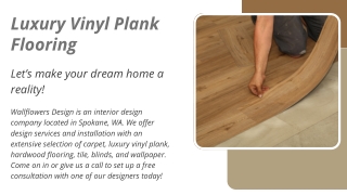 Luxury Vinyl Plank Flooring