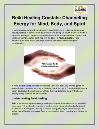 Reiki crystal products