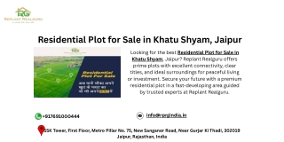 Residential Plot for Sale in Khatu Shyam, Jaipur