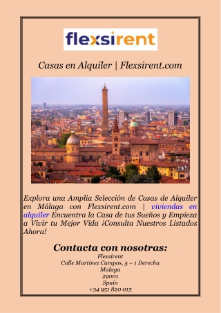 Casas en Alquiler | Flexsirent.com