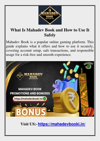 What Is Mahadev Book and How to Use It Safely