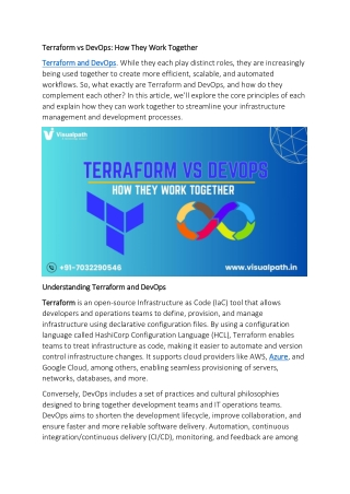 terraform vs devops how they work together