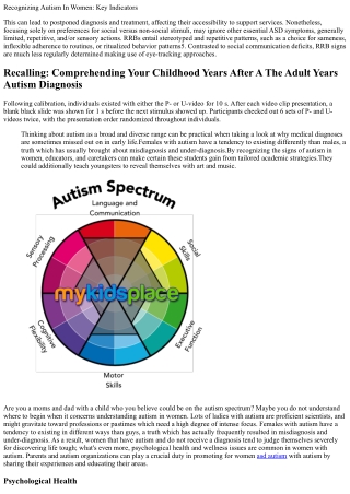 Understanding Autism In Girls And Exactly How To Identify The Indicators