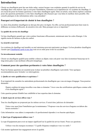 Comment poser des questions pertinentes à votre futur chauffagiste ?