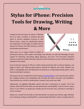 stylus for iphone precision tools for drawing