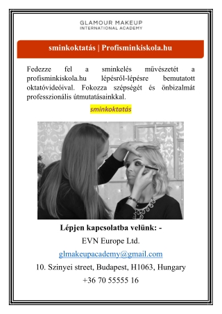 sminkoktatás | Profisminkiskola.hu