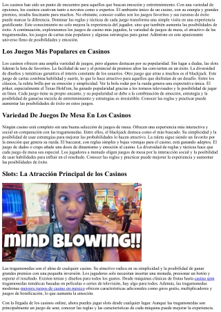 Descubre Los Juegos Más Buscados En Los Casinos