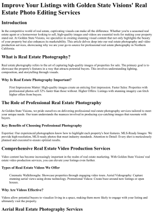 Improve Your Listings with Golden State Visions_ Real Estate Photo Editing Servi