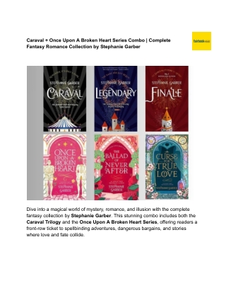 Caraval   Once Upon A Broken Heart Series Combo _ Complete Fantasy Romance Collection by Stephanie Garber