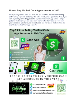 how to buy verified cash app accounts in 2025