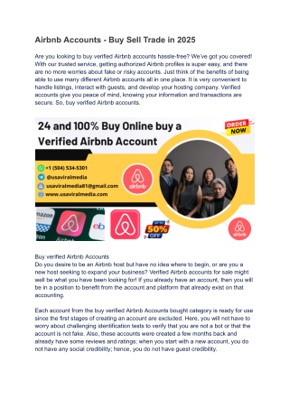 airbnb accounts buy sell trade in 2025