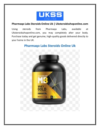 Pharmaqo Labs Steroids Online Uk  Uksteroidsshoponline.com