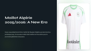 maillot algerie 2025 2026