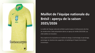 maillot bresil 2025 2026