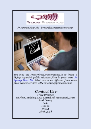 pr agency near me pressrelease tracepresence in