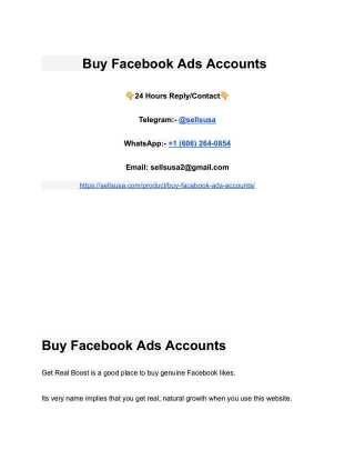 buy facebook ads accounts