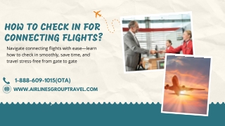 How to check in for connecting flights