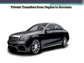 Private Transfers from Naples to Sorrento