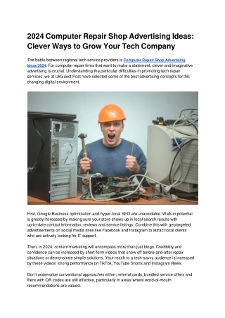 2024 Computer Repair Shop Advertising Ideas_ Clever Ways to Grow Your Tech Company