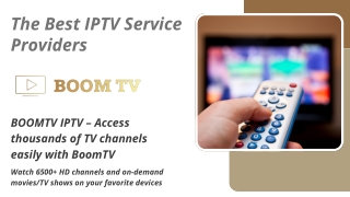 The Best IPTV Service Providers