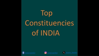 Top Constituencies of INDIA  - VotersVerdict.com