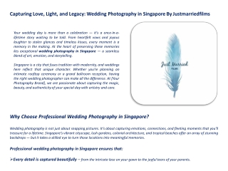 Wedding Photography in Singapore