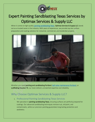 expert expert painting sandblasting texas