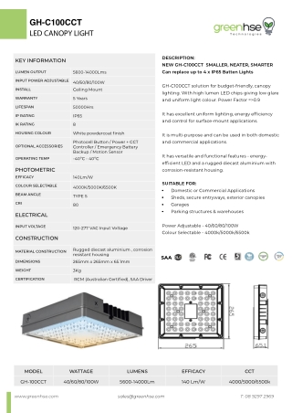 New 50W LED Wall Light by Greenhse Technologies