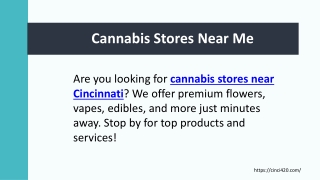 Cannabis Stores Near Me
