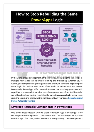 how to stop rebuilding the same powerapps logic