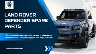 Land Rover Defender Spare Parts
