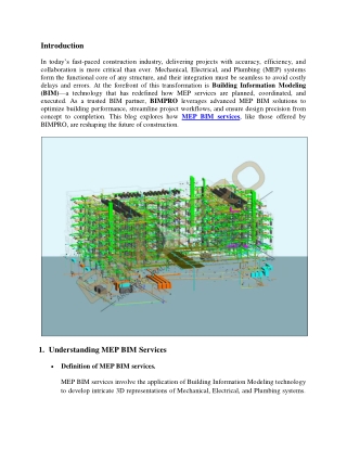 Revolutionizing MEP Systems with BIM A New Era in Construction