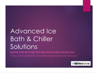 advanced ice bath chiller solutions
