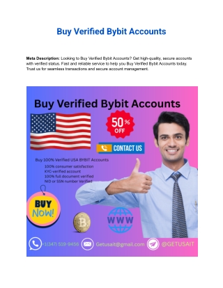 How To Buy Verified Baybit Accounts in This Year 2025