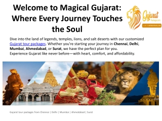 Gujarat Tour Packages With Heart Personalized Journeys Timeless Memories