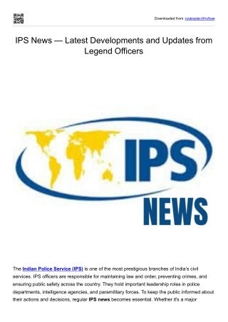IPS News — Latest Developments and Updates from