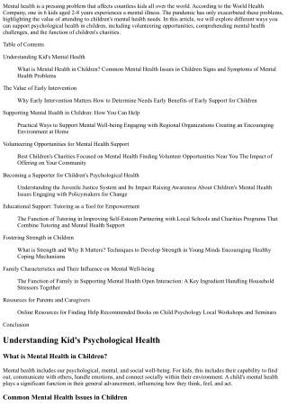 mental health is a pressing problem that affects