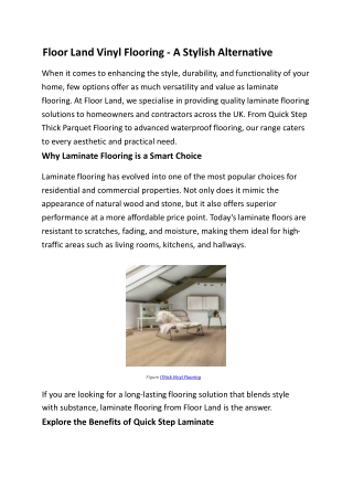 Floor Land Vinyl Flooring A Stylish Alternative
